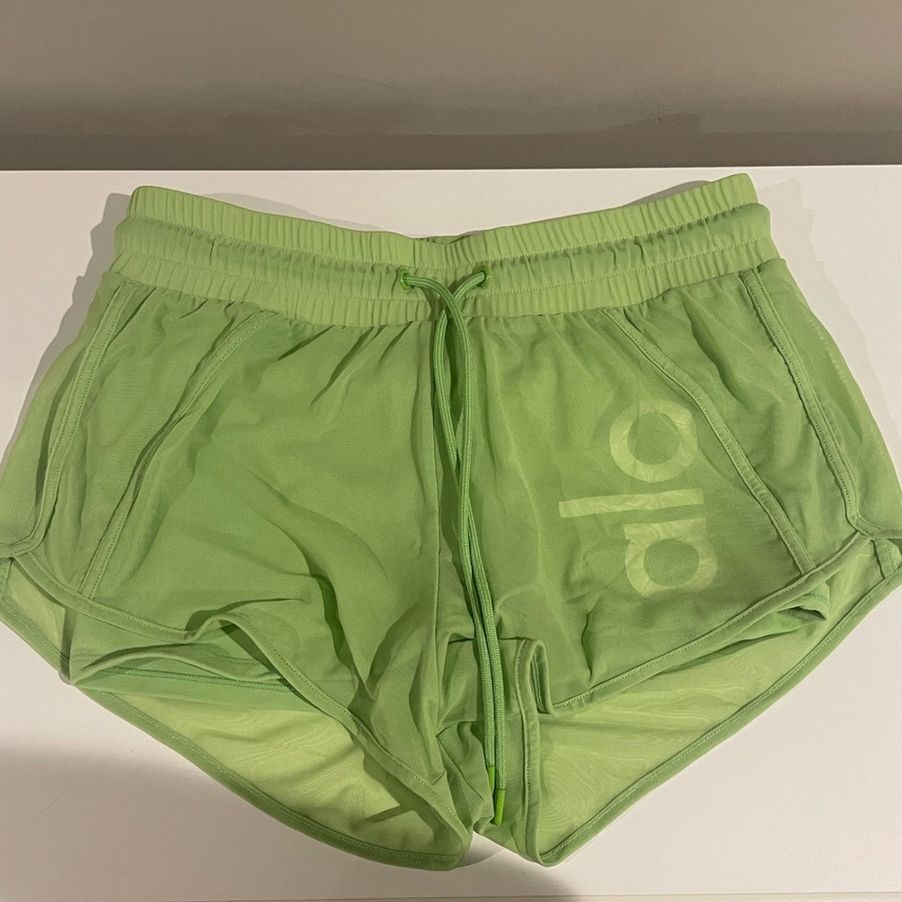 ALO Yoga Lime Green Athletic Shorts